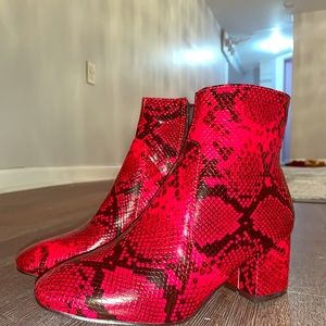 Red Booties/Heels/Boots